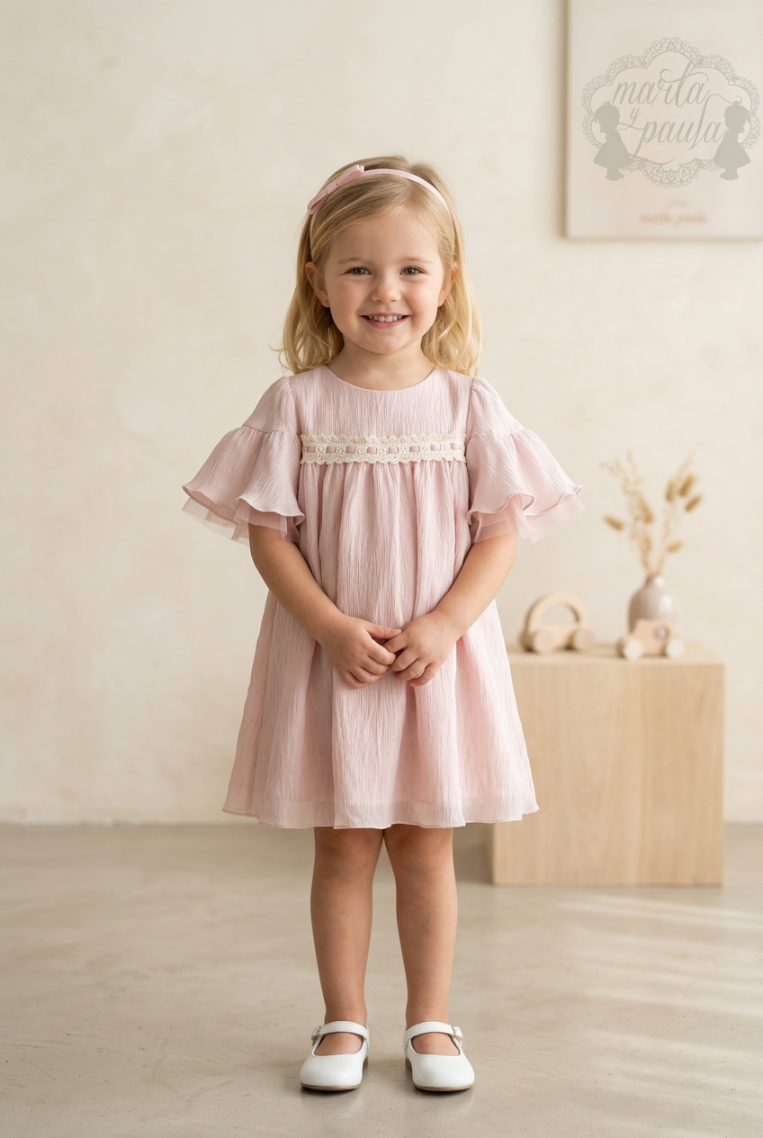 Vestido Infantil Sara Liso